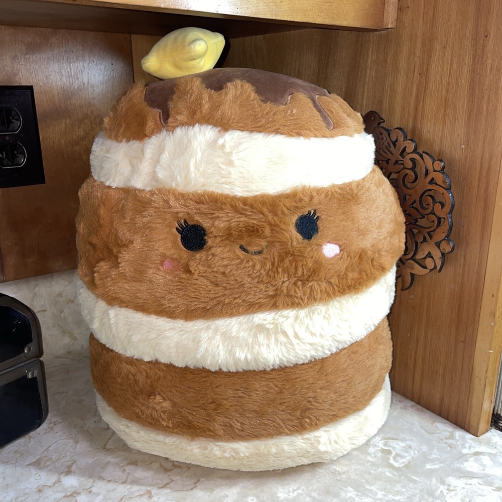Large Fuzzamallows Rayen Pancake Pat of Butter 13"